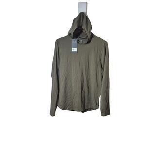 VRST Essential Hoodie Mens Small Olive Green Long Sleeve Athletic‎ Lightweight